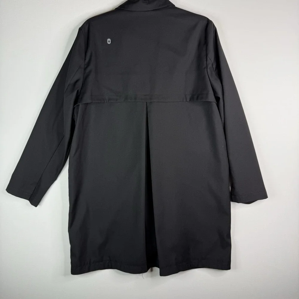 figs jacket women lab coat Pockets Button Up Black XL